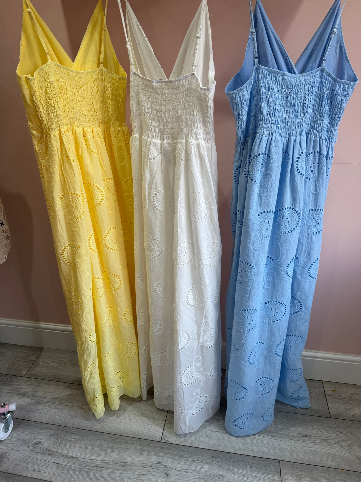Broderie Anglaise Front Wrap Maxi - Size 8 - 16