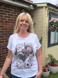 HEART T-SHIRT – Stud heart cotton High Low T-Shirt