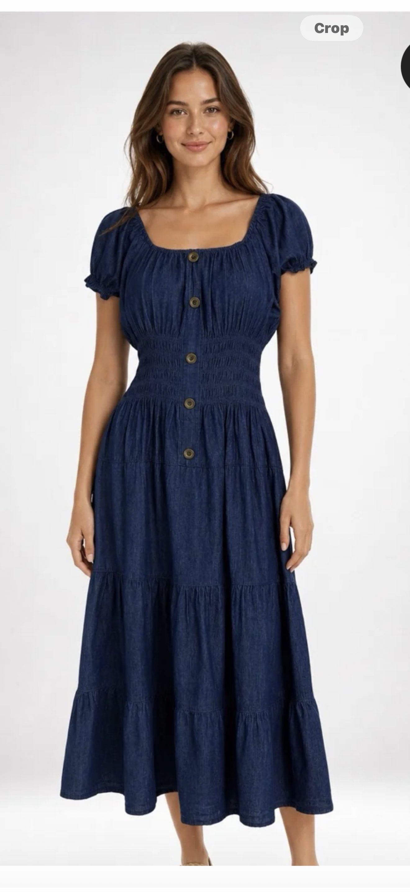 INDIGO - Denim Midi Dress - One Size 10-20